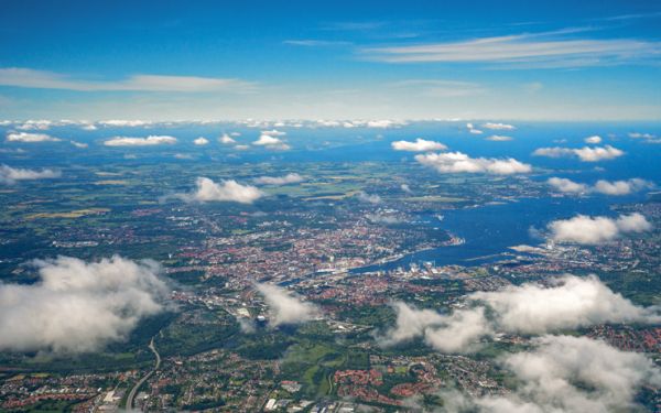 Aerial view of Kiel