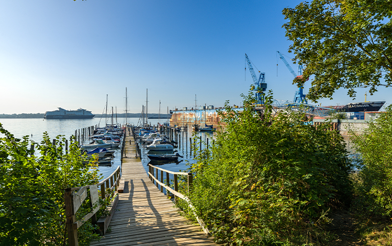 View of a boat dock